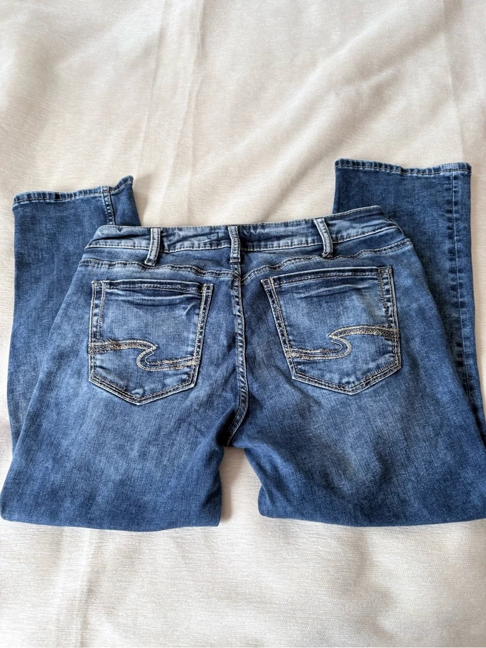 Silver Jeans Women's Skinny Jeans in Blue Wash